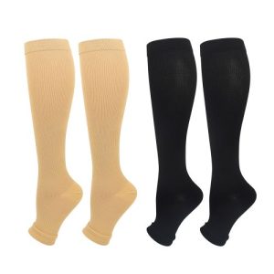 Open Toe Medical Compression Socks - Unisex/Size XXL