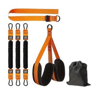 Pull up Bands Set With Knee Rest - 225LBS Resistance